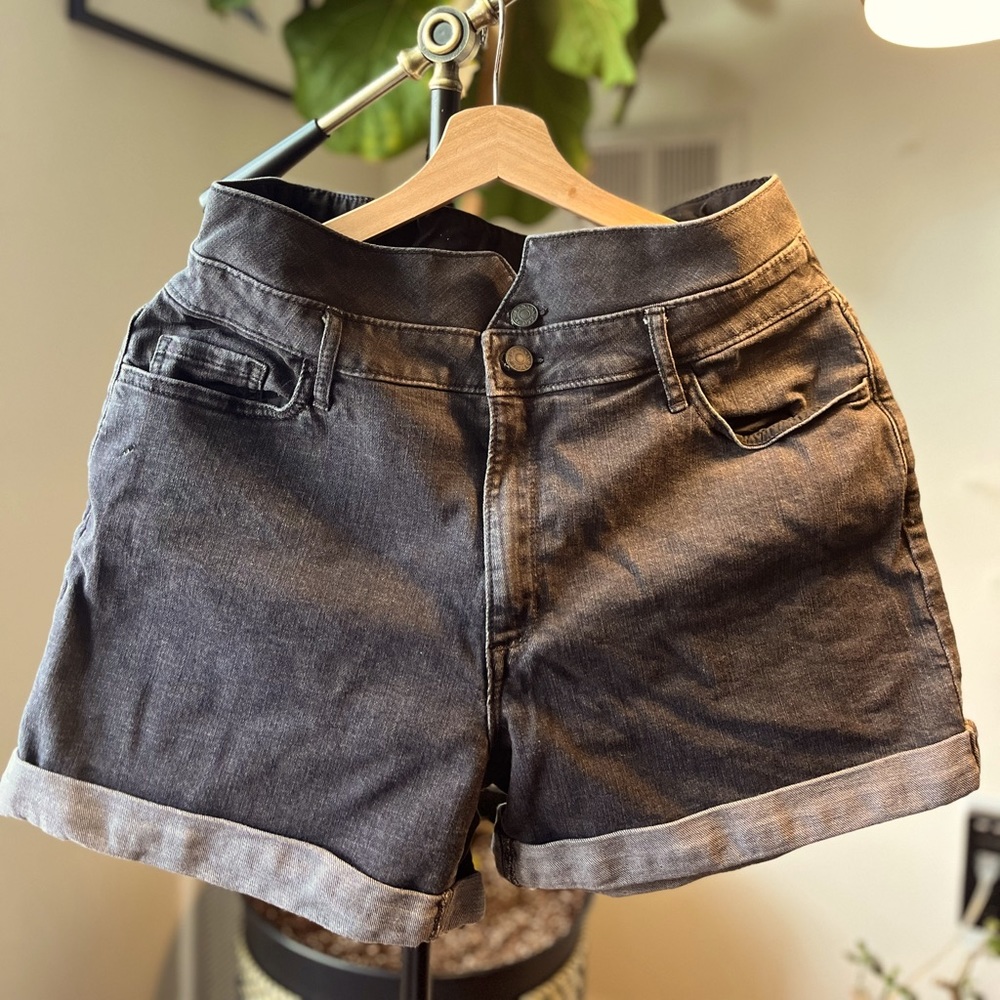Black dark grey shorts